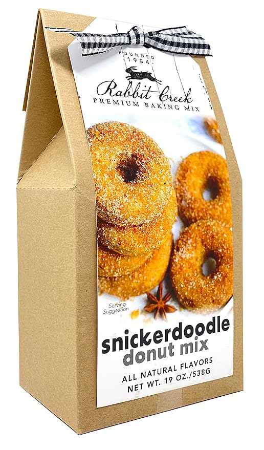 Rabbit Creek Snickerdoodle Donuts Mix ??With Dusting Sugar Included ??Baked Donuts, Not Fried ??Donut Baking Mix