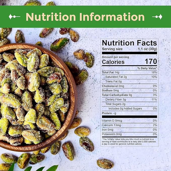 Sincerely Nuts Pistachios Roasted and Salted Kernels No Shell Healthy Snacks for Kids and Adults Shelled Convenient Snack Gourmet Flavor Vegan, Kosher Gluten Free. 3 LB Bag