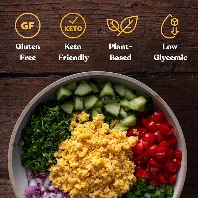 Chef???Kiss Lupin Flakes | 16g Protein, 1g Net Carbs, 15g Fiber | Gluten Free, Low Glycemic, Low Carb | Rice, Couscous, Cornmeal, Breadcrumb Alternative | High Protein, Keto |17 Servings, (24oz)