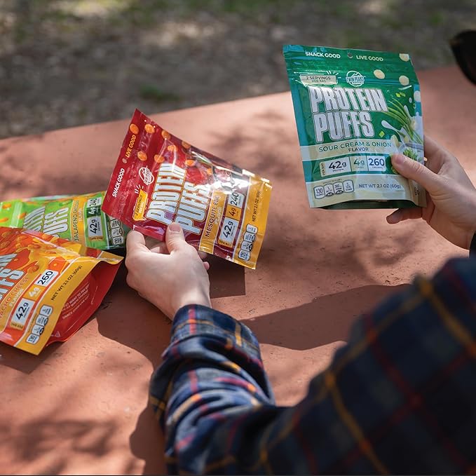 Twin Peaks Protein Puffs & Italian Dressing Starter Pack ??Low Carb, Keto-Friendly, High Protein, Gluten-Free Snack