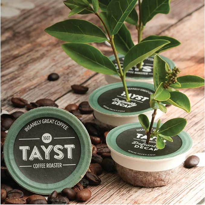 Tayst Coffee Pods, Defiantly Decaf Dark Roast, K Cups Compatible with Keurig Coffee Maker, Sustainable Single Serve, Pack of 240