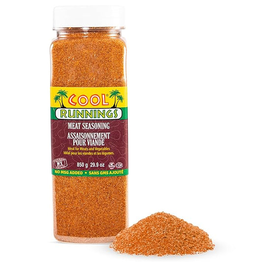 Cool Runnings USA Meat Seasoning 850g - Robust and Flavorful Blend for Marinating, Roasting, and Grilling Beef, Pork, Lamb and Chicken