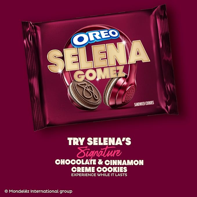 Selena Gomez OREO Cookies, Chocolate and Cinnamon Creme, Limited Edition, 10.68 oz