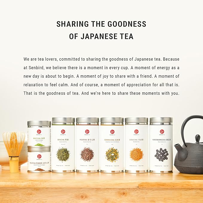 Senbird Premium Gyokuro, Japanese Shade Grown Green Tea - From Kyoto Japan - Imperial Loose Leaf Green Tea In Airtight Tea Tin (1.76oz/50g) (Mikado)
