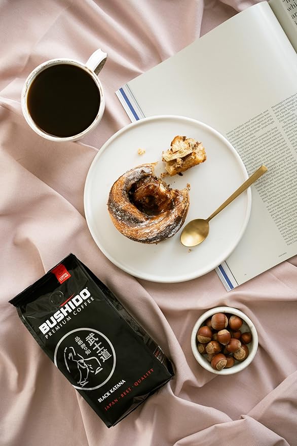 BUSHIDO Black Katana premium arabica whole coffee beans, 2.2 pound (1000g), medium roast