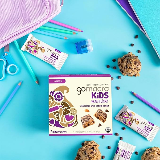 GoMacro Kids MacroBar ??4 Flavor Assortment - (0.90 Ounce Bars, 28 Count)