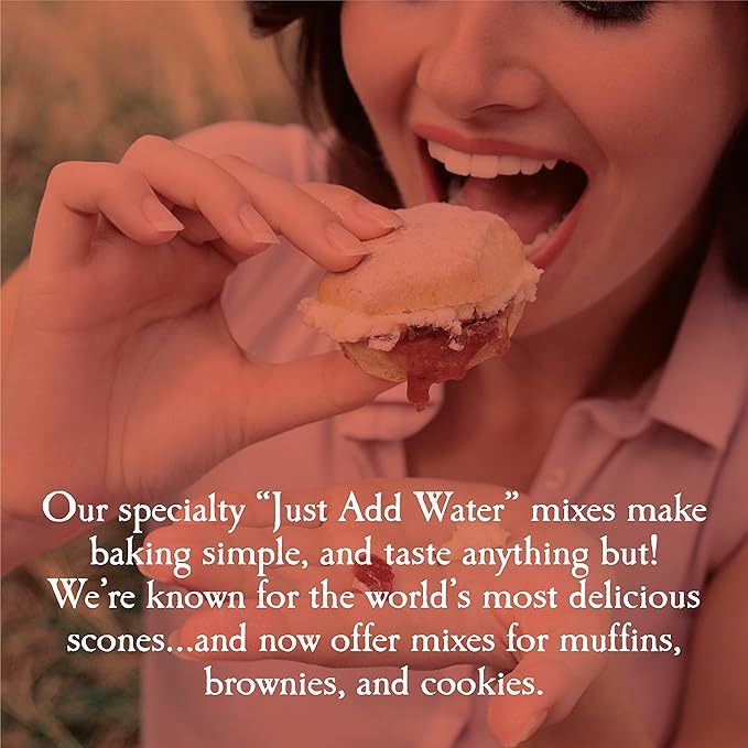 English Scone Mix, Tart Cherries by Sticky Fingers Bakeries ??Easy to Make English Scones Fresh Baked, Makes 12 Scones (1pk)