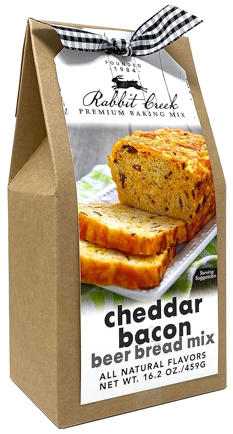 Rabbit Creek Beer Bread Mix Cheddar Bacon Beer Bread Mix for Baking Premium Bread Baking Mix