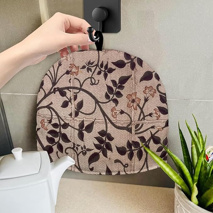 William Morris Pattern Tea Cozy For Teapot Customized Teapot Covers Kitchen Kettle Dust Cover Cozy For Teapot With Handle Dust Cover Can Hung And Folded Decorative Kitchen For Holiday 竊뉰rown竊?"<div>