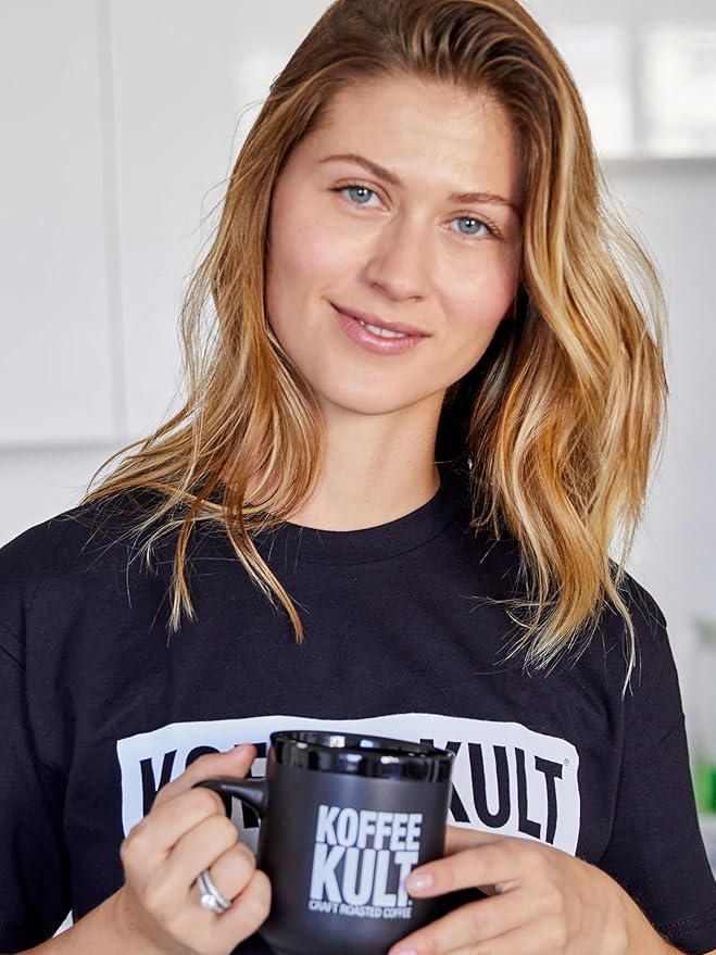 Koffee Kult Dark Roast Whole Bean Coffee - Small Batch 100% Arabica Gourmet Blend, Smooth and Well Balanced Artisan Roasted in 32oz Resealable Package