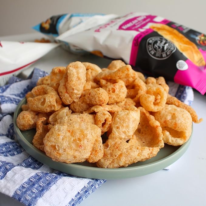 Pork Rinds Variety Pack | Salt & Pepper, Korean BBQ, & Spicy Dill | Southern Recipe Small Batch Chicharrones | Keto Friendly & Low Carb | Snack Bag (18 Count)