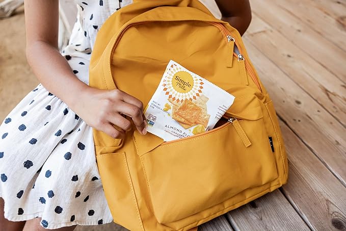 Simple Mills Almond Flour Crackers Snack Packs, Farmhouse Cheddar, Gluten Free, Flax Seed, Sunflower Seeds, Corn Free, Good for Snacks, 6.5 oz, Pack of 1 (8 Bags per Box)
