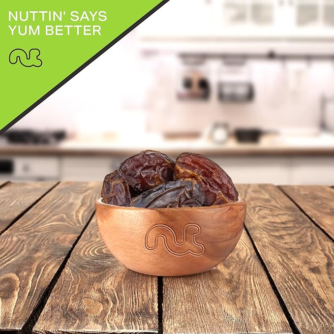 NUT CRAVINGS - Sun Dried Jumbo Medjool Dates, No Sugar Added, Unsulphured (80oz, 5 LB) Bulk Dry Fruits Packed Fresh in Resealable Bag - Sweet Healthy Snack, Naturally Grown, Vegan, Kosher