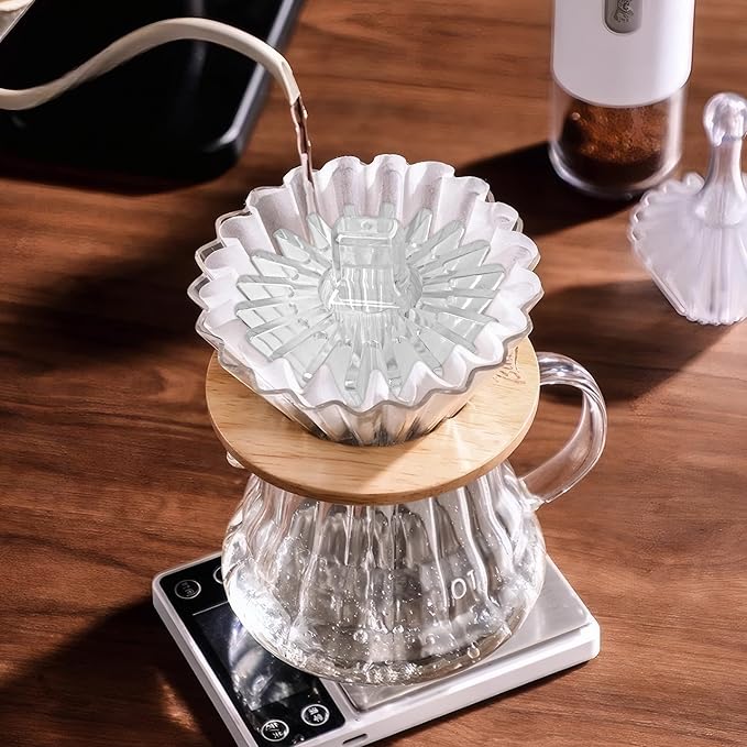 2-in-1 Convertible Style Coffee Filter Shape Fixed Tool For V60 Coffee Filter Paper or Basket Coffee Filter Paper ??Convenient and Efficient Accessory for Enthusiasts