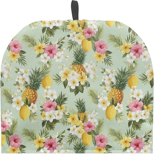 Hawaiian Tea Pot Cover Pineapple Print Teapots Cosy Insulated Tea Cozies Home Kitchen Decoration Teapot Dust Cover Warming Tea Kettle Quilt Creative Gifts for Party