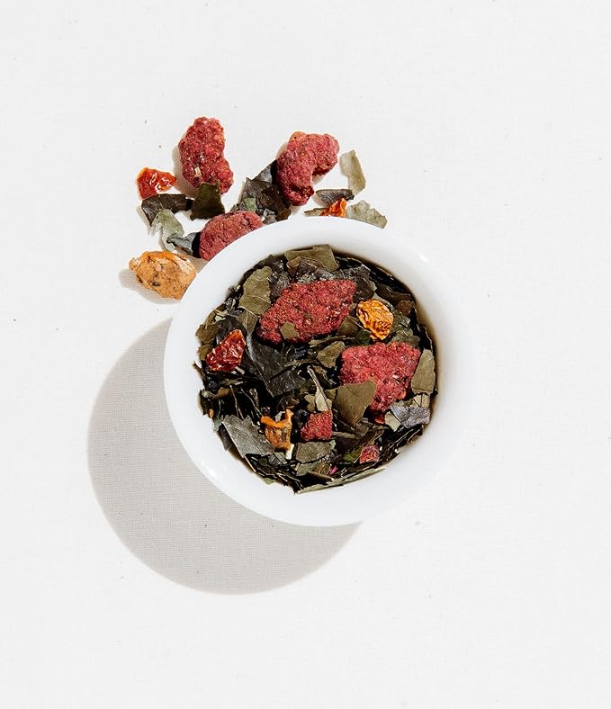 Art of Tea | Organic Happy Tea | 12 Eco Friendly Pyramid Tea Bags Sachet | Naturally Caffeinated Mighty Aroma