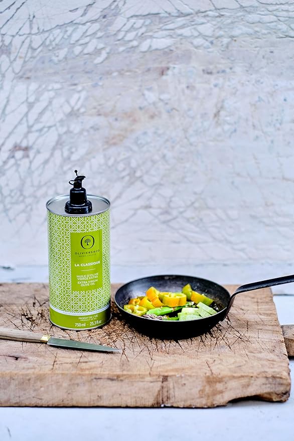 La Classique Extra Virgin Olive Oil by Oliviers&Co ??Cold-Pressed Spanish EVOO | 100% Picual Olives | High in Polyphenols | Balanced, Smooth Flavor | All-Purpose Cooking Oil | 750 ml Tin