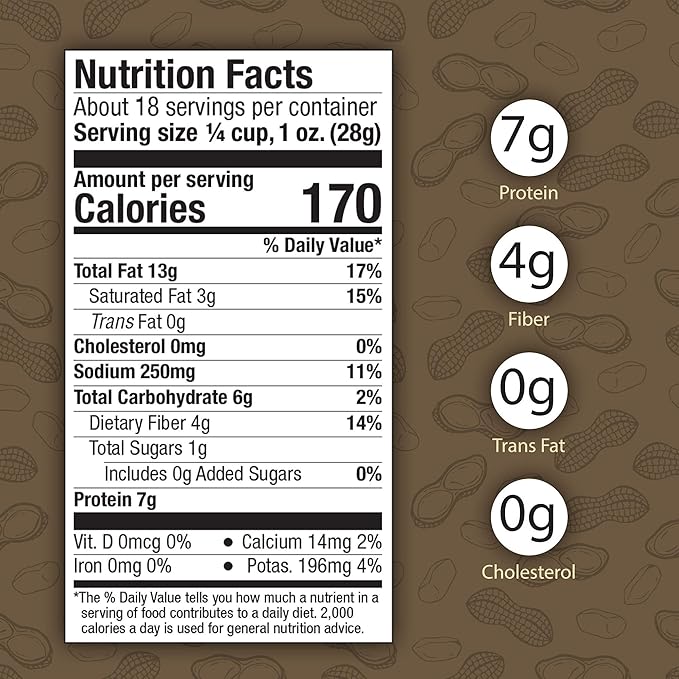 Virginia Diner Old Bay Seasoned Virginia Peanuts - Non-GMO, Preservative Free Spicy Old Bay Nuts from Virginia Since 1929-18 Oz Can