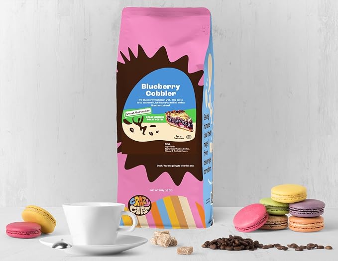 Crazy Cups DECAF Blueberry Cobbler 10 Oz
