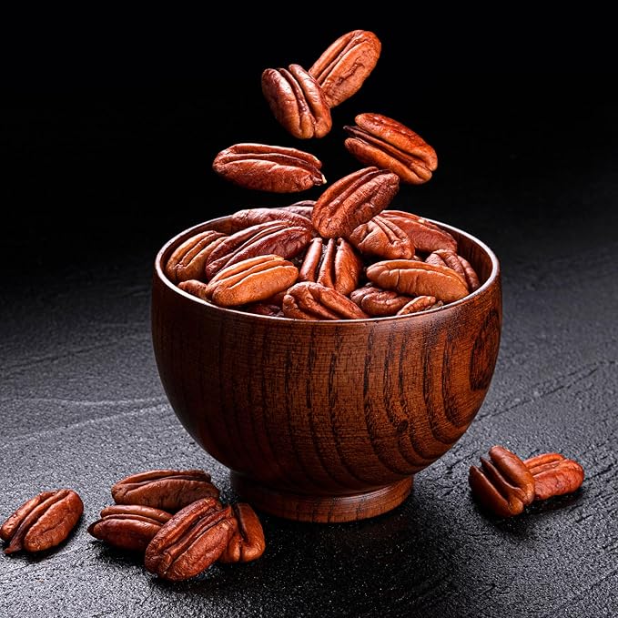 We Got Nuts Unsalted Raw Pecans for Cooking, Baking & Snacking, Vegan Protein, Keto Snack, Gluten Free, Kosher Certified (3 Pound (Pack of 1))