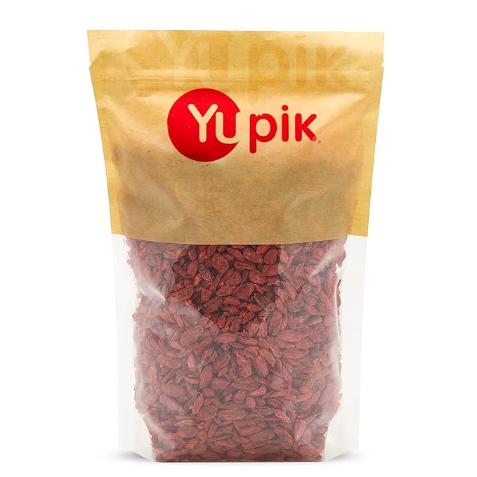 Yupik Natural Dried Goji Berries, 1 lb (16 oz), Gluten-Free, GMO-Free, Dried Fruits, Wolfberries, No Sugar Added, Superfood, High in Vitamin A and C, Source of Fiber, Healthy Snacks, Ideal for Baking