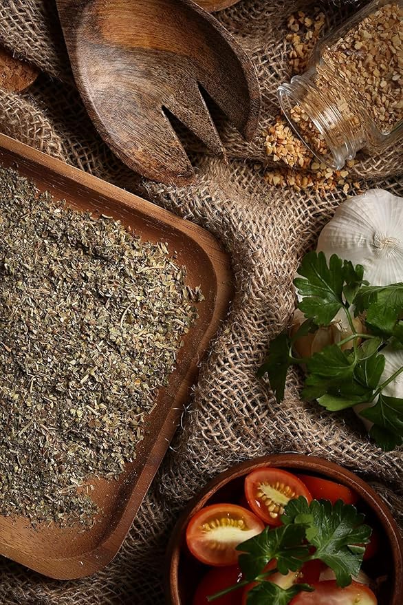 Gourmanity Italian Seasoning, the Perfect Blend of Oregano, Basil, Marjoram, Rosemary and Thyme herbs, Salt-free, Use on Spaghetti, Pizza, Salad, Pasta, Non-GMO, 1lb [16oz] bag