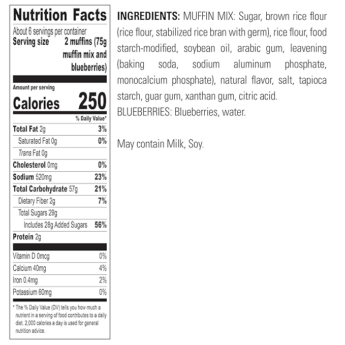 Krusteaz Gluten Free Baking Mix Variety Pack, 1 Cinnamon Swirl Cake Mix, 1 Double Chocolate Brownie Mix, 1 Wild Blueberry Muffin Mix, 1 Honey Cornbread Mix, (4 CT)