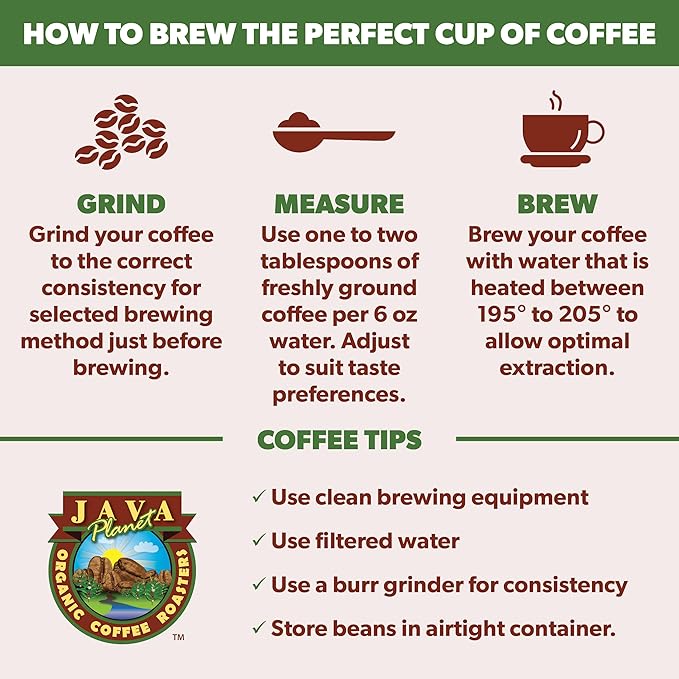 Low Acid Organic Coffee ??Whole Bean, Mold-Free & Stomach Friendly by Java Planet, Peruvian Single Origin Decaf Coffee, Water Process, Medium Dark Roast, Smooth Full Flavored, 2x1LB Bag
