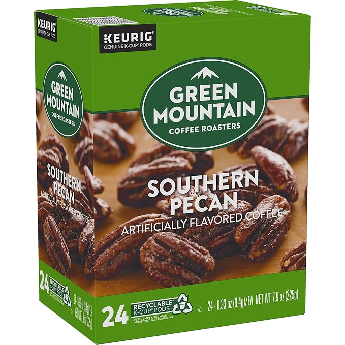 Green Mountain Coffee Roasters Southern Pecan Keurig Single-Serve K-Cup pods, Light Roast Coffee, 96 Count
