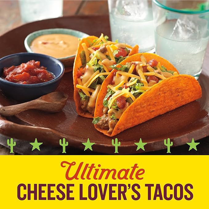 Old El Paso Stand 'N Stuff Bold Nacho Cheese Flavored Taco Shells, 10-count (Pack of 6)