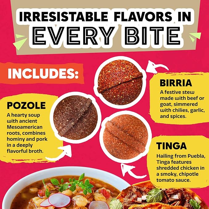 EZ Bombs Variety Pack – Pozole, Tinga & Birria Bomb Seasonings – Authentic Mexican Spice Mix for Tacos, Tortas, Nachos & Pozole Soup – Made with Real Chiles, Herbs & Spices for Quick, Flavorful Meals