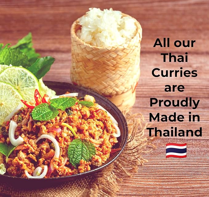 Red Thai Curry Paste ORGANIC. VEGAN. DAIRY FREE. SUGAR FREE. KETO FRIENDLY. MADE IN THAILAND. | case of 6 x 2.8 oz pouches
