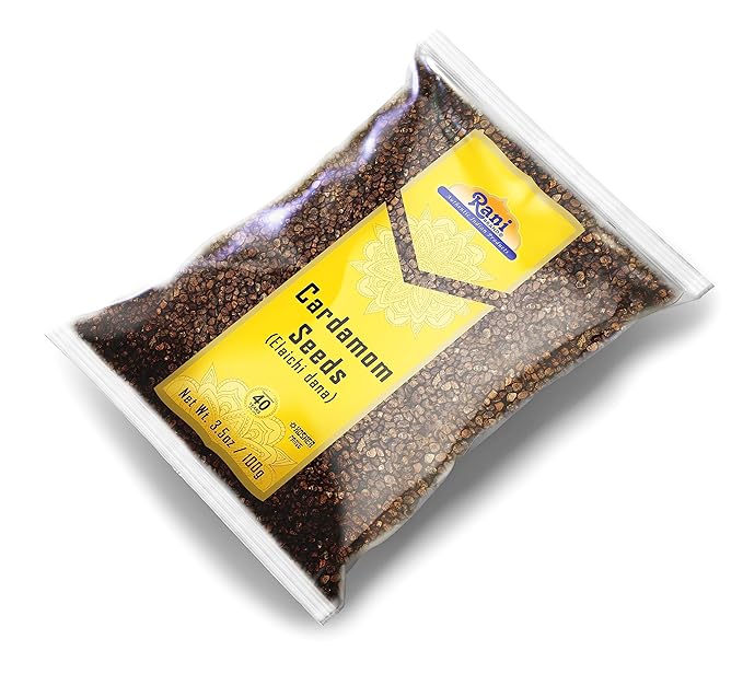 Rani Cardamom (Elachi) Decorticated Seeds Indian Spice 3.5oz (100g) ~ All Natural | Vegan | Gluten Friendly | NON-GMO | Kosher | Indian Origin