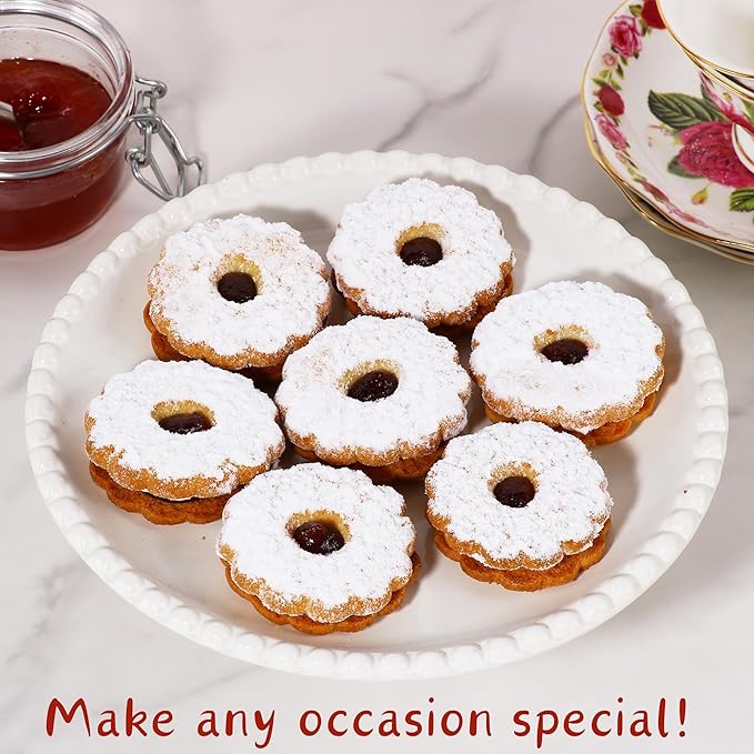 Linzer Tart Cookies | 10 Individually Wrapped Shortbread Cookies | Fresh & Delicious Italian Cookies | Linzer Tortes | Jelly Filled Cookies | Gourmet Cookies | 9 oz Stern?셲 Bakery