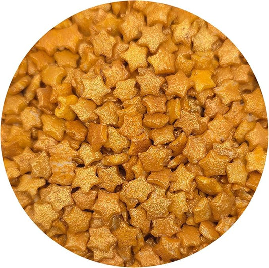 NCS Gold Stars Edible Candy Sprinkles, 8 ounces - Great for Cupcakes, Cookies, Cakes, Cakes Pops, Donuts