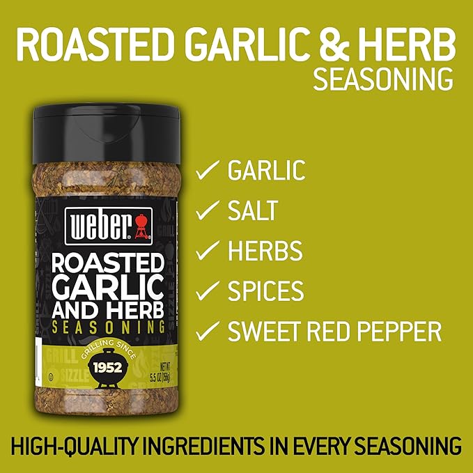 Weber Roasted Garlic & Herb Seasoning, 5.5 oz