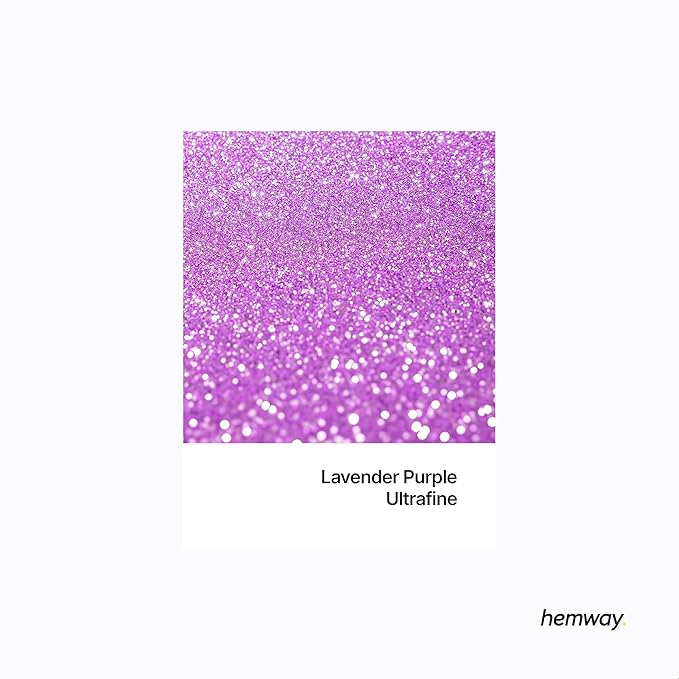Hemway Premium Glitter Shaker - Lavender Purple | 130g Ultrafine Metallic Flake Sequins for Resin & Epoxy Crafts | Craft Supplies for Tumblers, Festival, Art