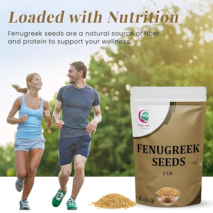 Fenugreek Seeds 2 LB, 100% Pure & Natural, Perfect for Cooking, Herbal Uses and Overall Wellness, 2 LB Bulk Pack - By Yogi?셲 Gift짰