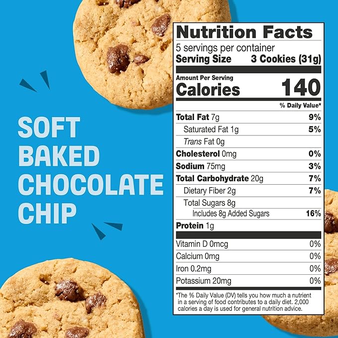 Partake Gluten Free Soft Baked Chocolate Chip Cookies - Vegan - Free From the Top 9 Allergens Including Dairy, Wheat, Soy, Eggs, & Peanuts - Non GMO - Safe School & Office Snack (1 Pack, 5.5oz Box)