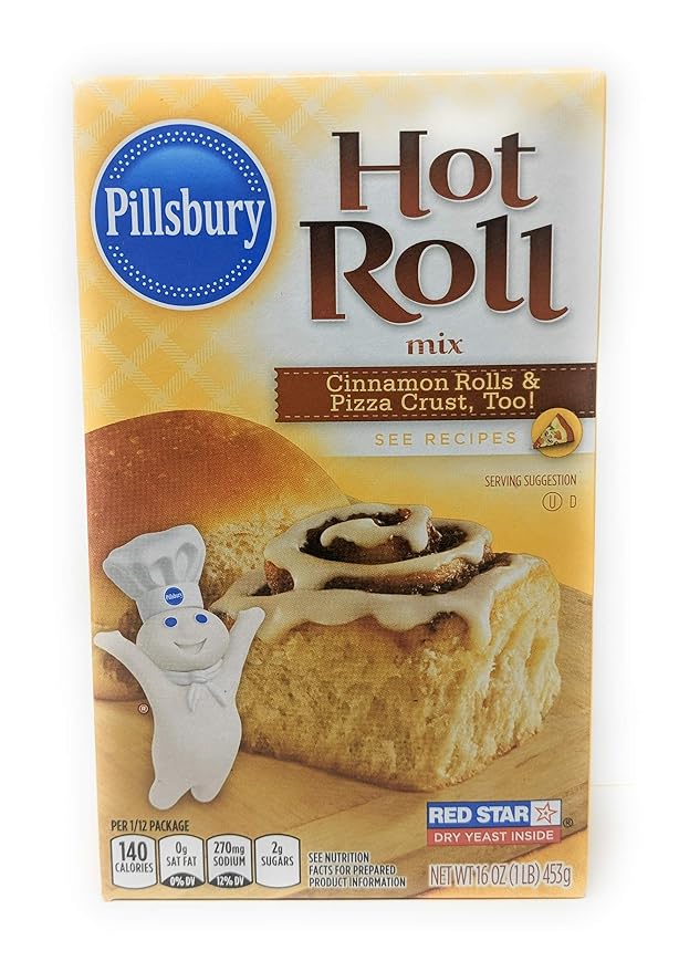 Pillsbury Hot Roll Mix Bundle - 3 x 16 Oz Boxes of Pillsbury Speciality Hot Roll Mix, Hot Roll Mix Pillsbury, Bundled with JFS Recipe Card