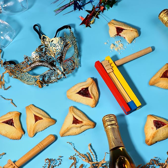 Hametaschen Cookies | Fathers Day Gift Box | Shortbread Cookies Filled with Apricot, Raspberry & Prune Jam | Kosher, Dairy Free & Nut Free | Stern's Bakery