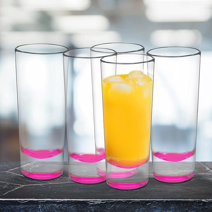 DISCOUNT PROMOS Cordial Shooter Shot Glasses 2 oz. Set of 10, Bulk Pack - Great for Birthdays, Parties, Indoor & Outdoor Events - Pink