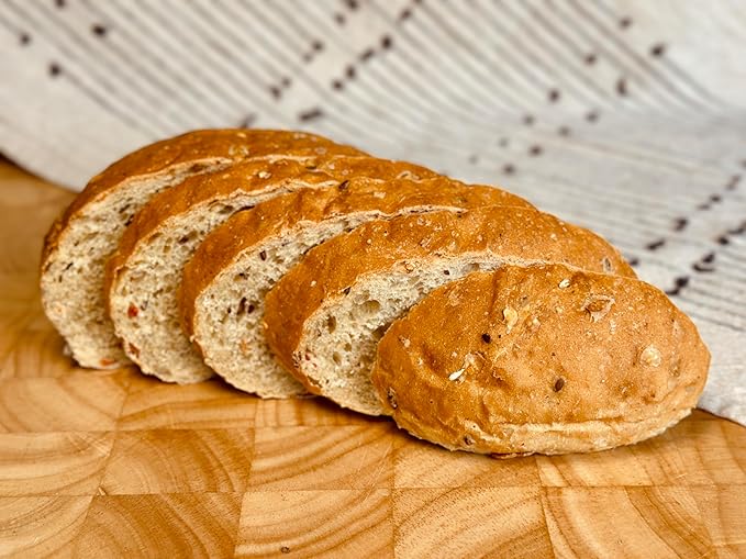 Molibake Fitness Bread Mix ??All-Natural High-Fiber Bread Mix for Bread Machine and Oven ??15 oz ??Whole Grain Breads Mix with Carrots, Oats, Flax, Sunflower & Sesame Seeds ??Easy-to-Use Breads Maker Mix for Homemade Baking