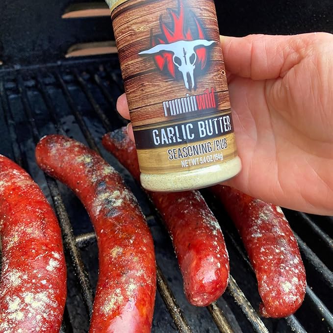 Garlic Butter Seasoning Blend ??Rich, Buttery Garlic Spice for Steak, Chicken, Veggies & More | All-Purpose Gourmet Seasoning with No Artificial Flavors or MSG added | Runnin??Wild Foods, 5.4 oz