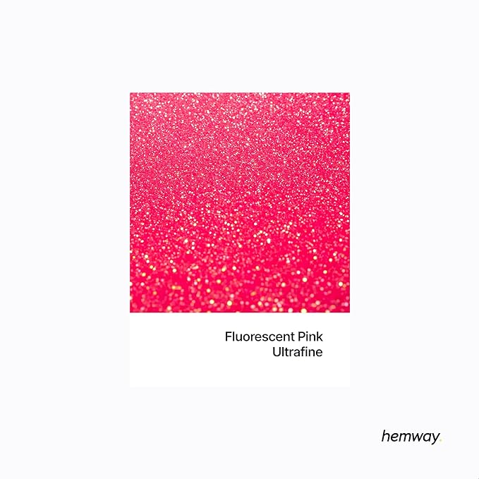 Hemway Premium Glitter Shaker - Fluorescent Pink | 130g Ultrafine Metallic Flake Sequins for Resin & Epoxy Crafts | Craft Supplies for Tumblers, Festival, Art