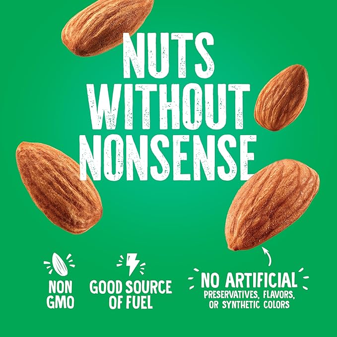 Emerald Nuts Whole Almonds 7ct (1-Pack), 100-Calorie Individual Packs, Kosher Certified, Non-GMO, Contains No Artificial Preservatives, Flavors or Synthetic Colors