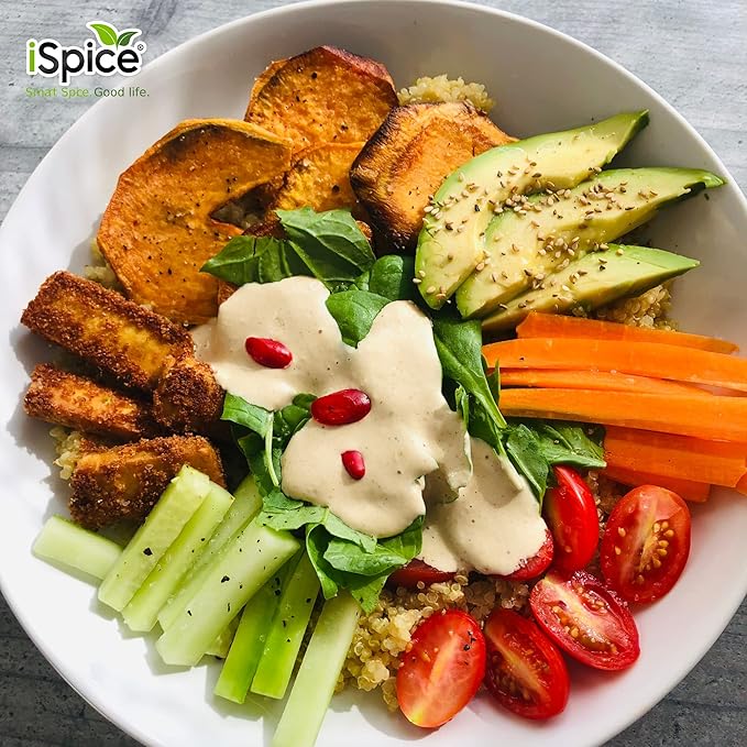 iSpice - Salt-Free | Sugar free | 100% Pure Wellness Vegetable Fat Free Super Spice Blend | All Natural | Ready to use as is | No preparation is necessary