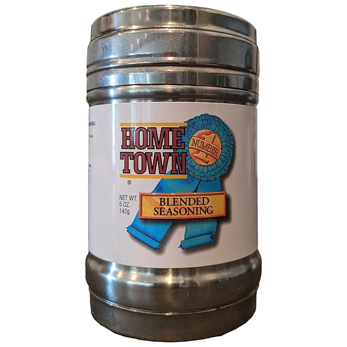 Hometown Number 1 Blended Seasoning for Beef, Poultry, Fish, Pork and Veggies – Gluten Free and No MSG – Whole Spices for Flavorful Steaks, Chicken and Seafood (5 oz)
