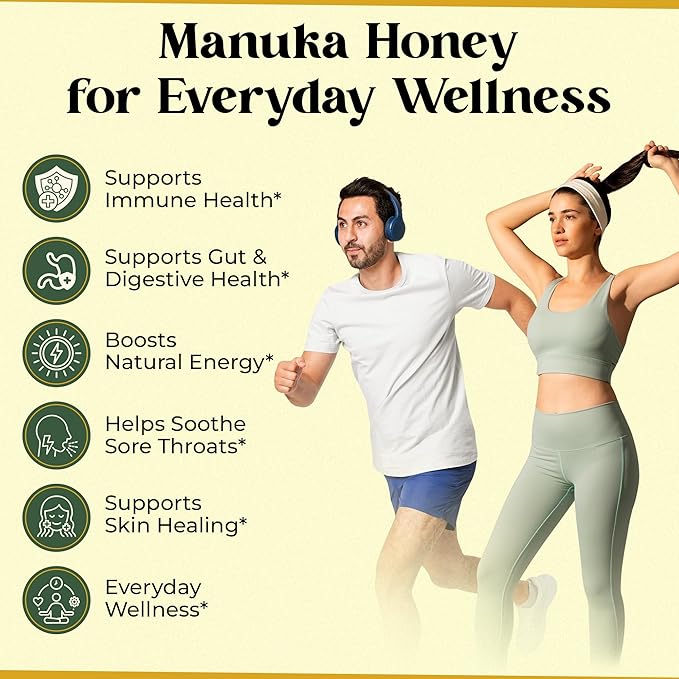 Center of Paradise Raw Manuka Honey Certified UMF 15+ | MGO 510+ (250g / 8.8oz) Glass Jar - Pure & Natural Manuka Honey New Zealand for Daily Immune Support and Wellness - Non GMO & Unpasteurized