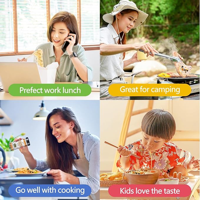 Yimi Salmon Furikake Seasoning, Rice Topping, Multi-Purpose Japanese Seasoning, No Additives or Artificial Colors, Ideal for Rice, Sushi, Salad, 5.5Oz